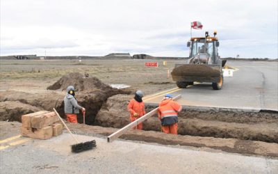 Realizan visita a obras de mejoramiento del aeropuerto de Punta Arenas enmarcadas en el convenio de programación MOP-GORE