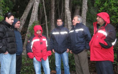 Profesionales de la SEMAT y SEREMI de región de Magallanes visitan camino Cabo Froward