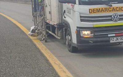 MOP inicia trabajos de demarcación vial en la Ruta 9