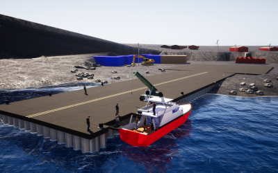 Con construcción de muelle en Bahía Fildes comienza habilitación de nueva infraestructura para la Antártica