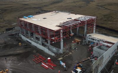 Avanzan obras de reposición del nuevo Gimnasio Mario Zavattaro de Porvenir