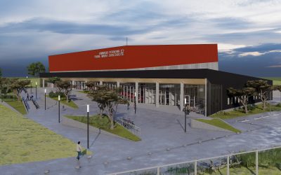 Avanzan obras de reposición del nuevo Gimnasio Mario Zavattaro de Porvenir